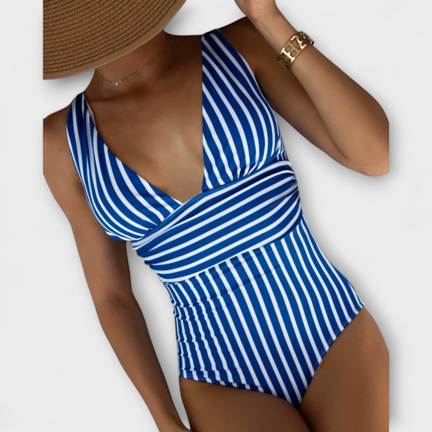 Liora | Summer Striped Swimsuit