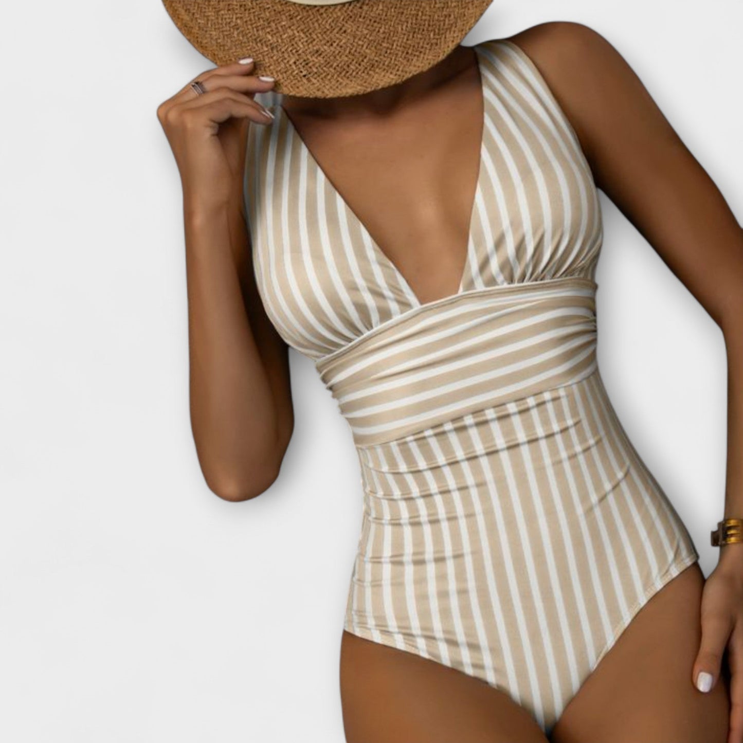 Liora | Summer Striped Swimsuit