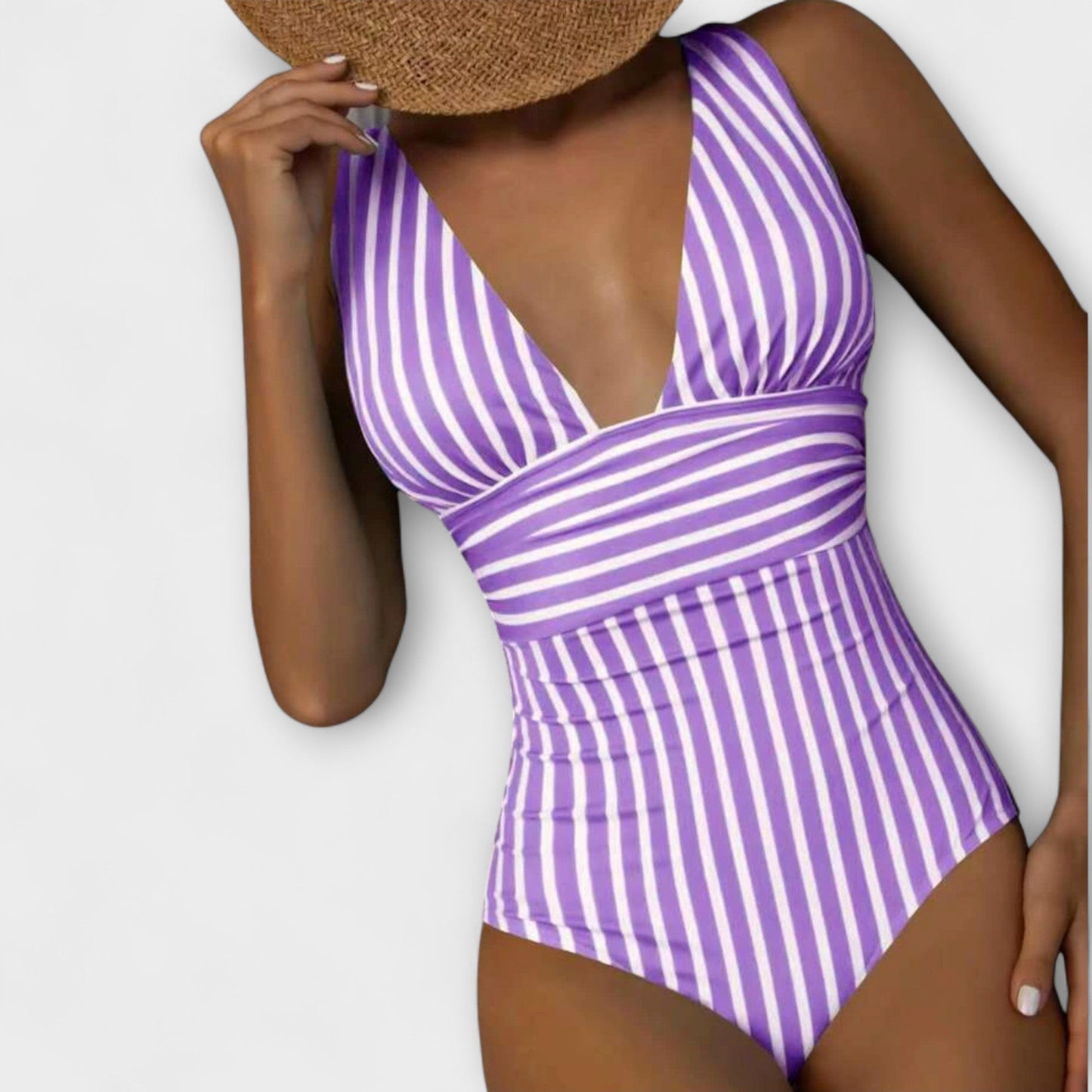 Liora | Summer Striped Swimsuit