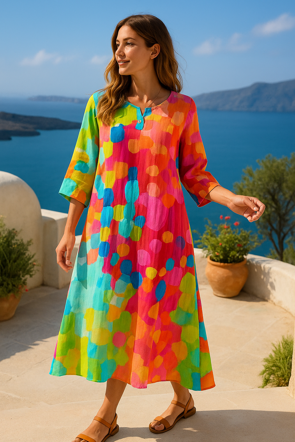 Solina | Colorful Printed Dress