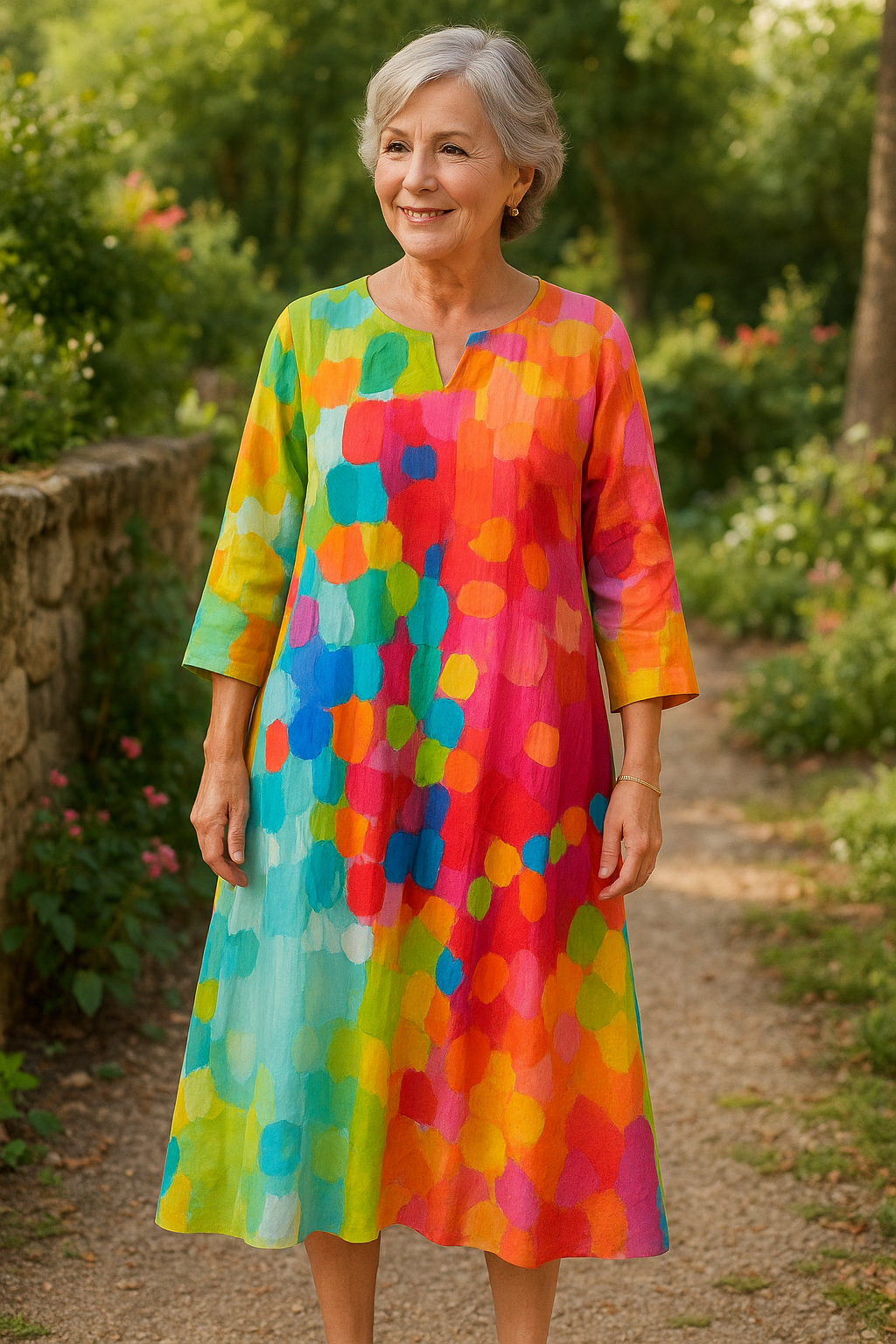 Solina | Colorful Printed Dress