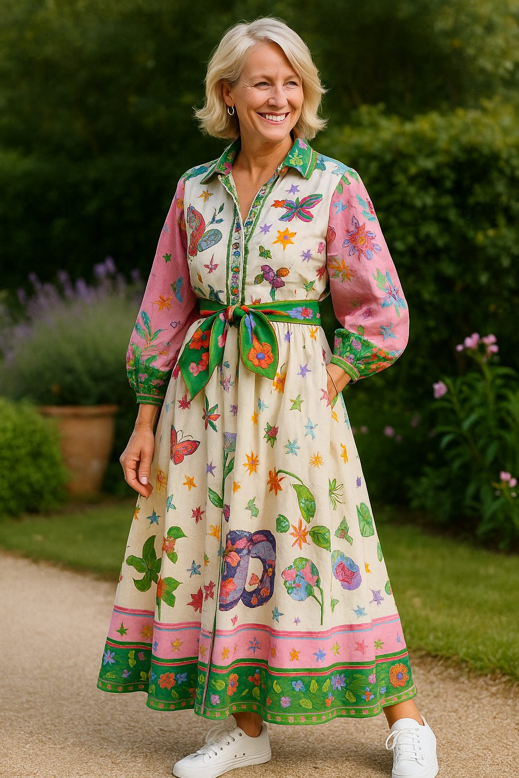 Lioren | Patterned Long Dress