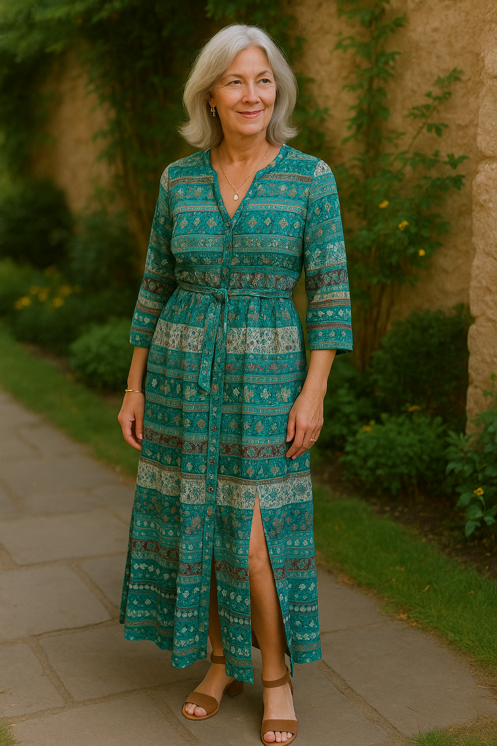 Isalina | Boho Midi Dress