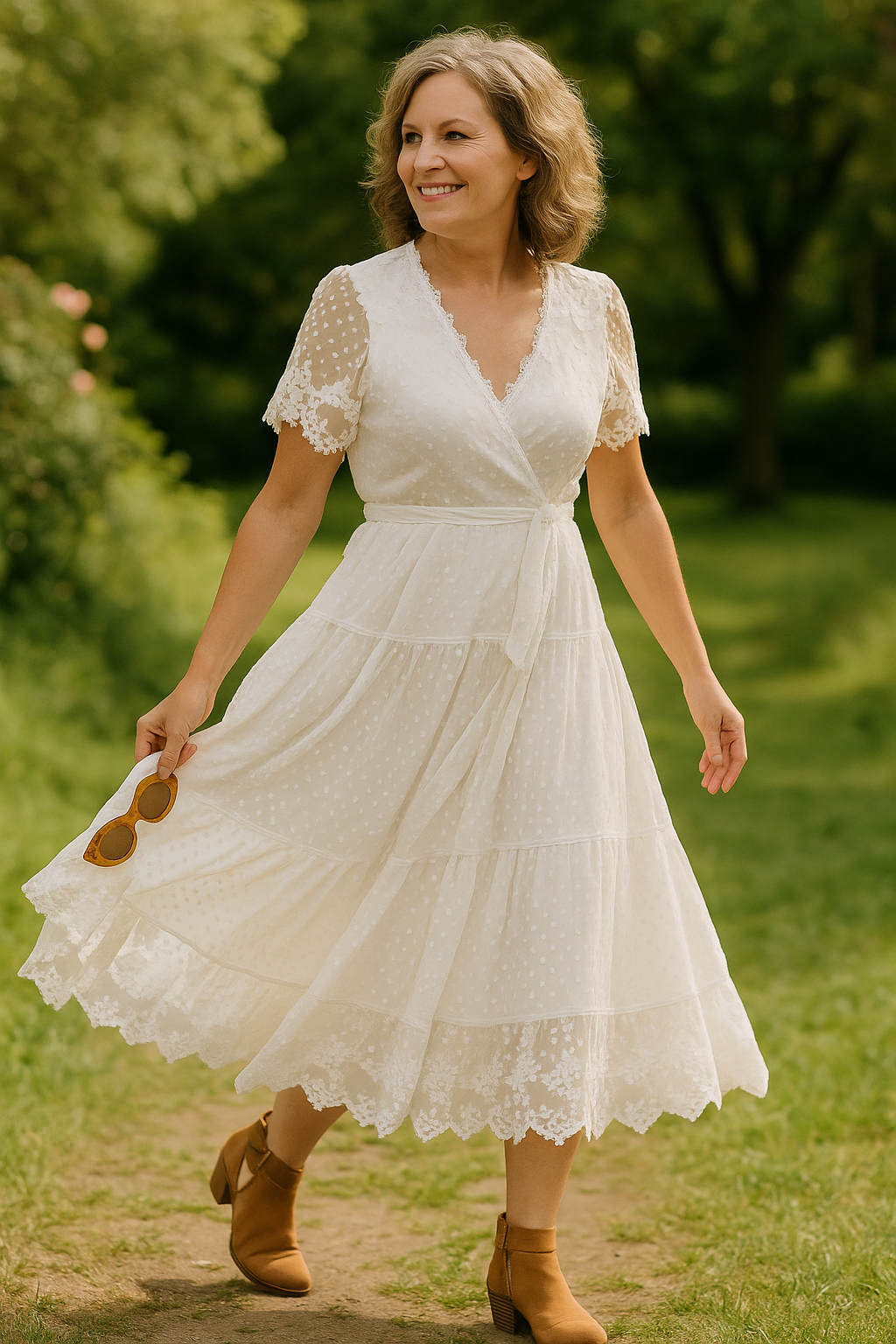 Liora | V-Neck Midi Dress