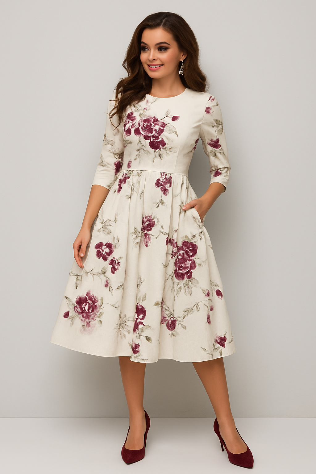 Liora | Elegant Knee-Length Dress