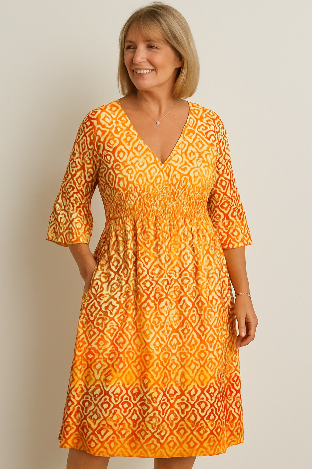 Liora | Casual Boho V-Neck Dress