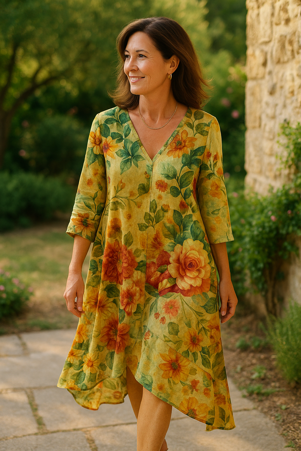 Soraya | Vintage Boho Floral Dress
