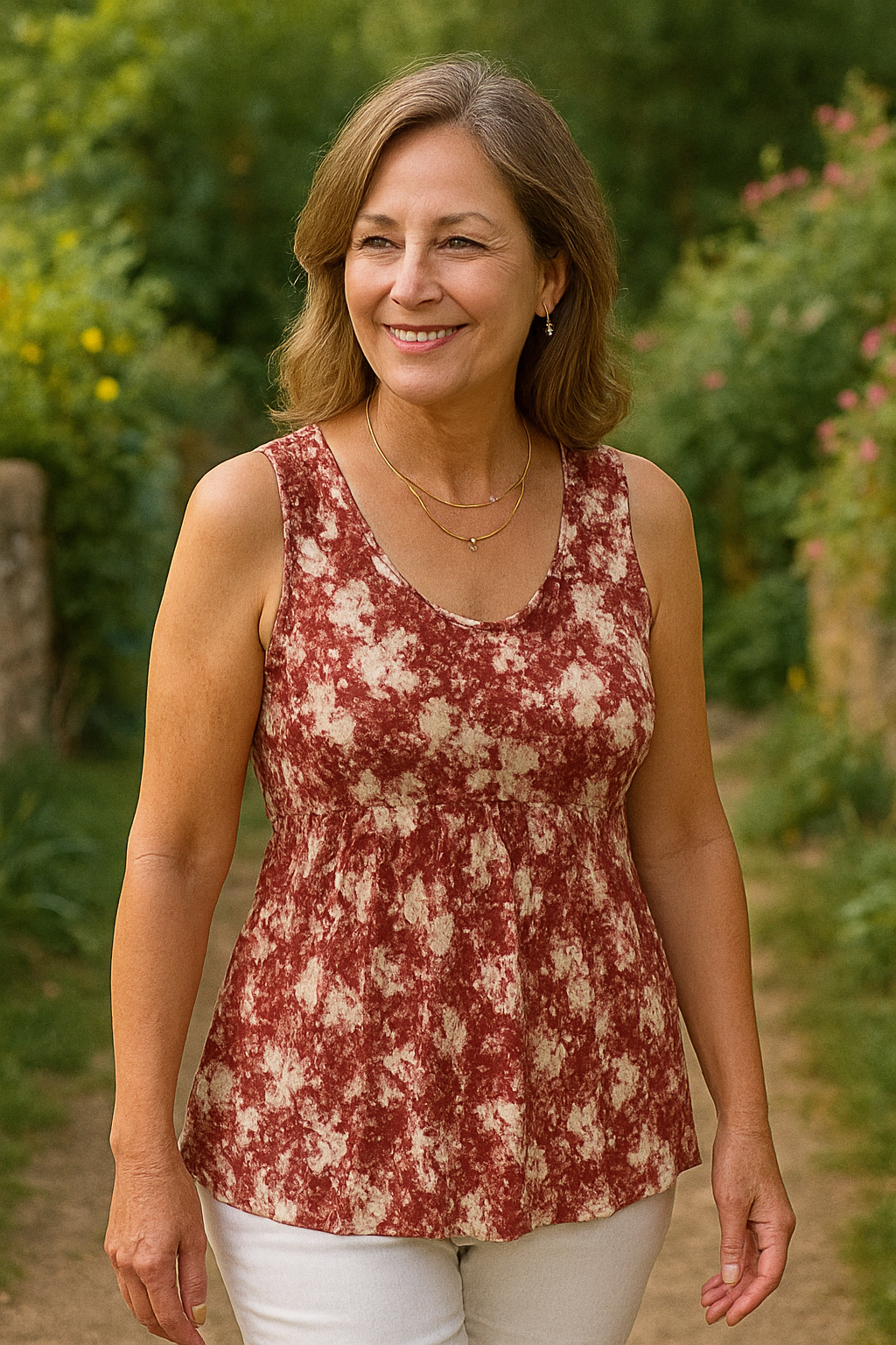 Isabella | Printed Sleeveless Tank Top