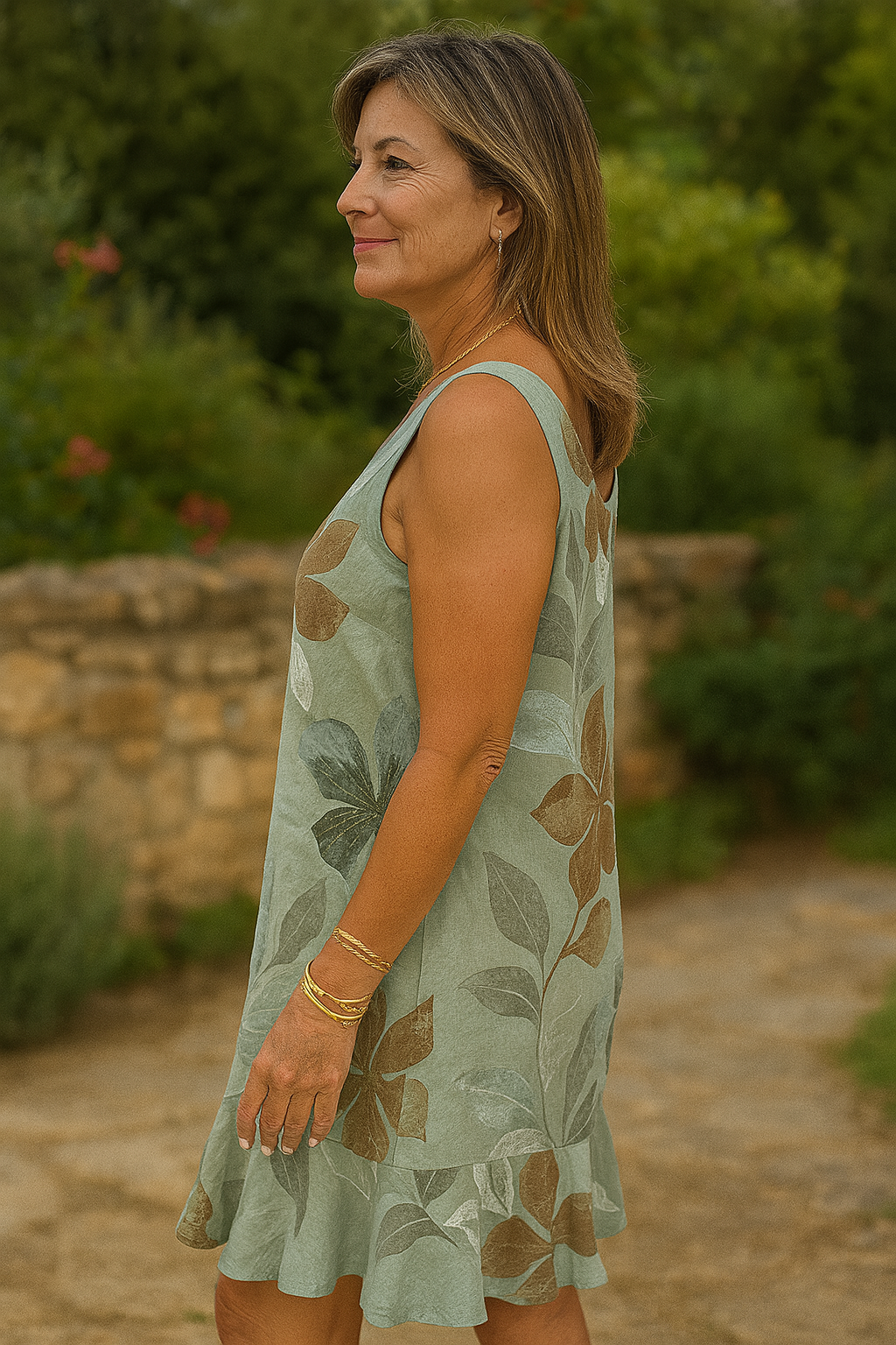Mireya | Sleeveless Printed Dress