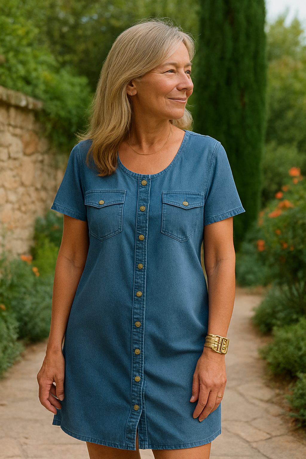 Lunessa | Soft Blue Comfort Dress