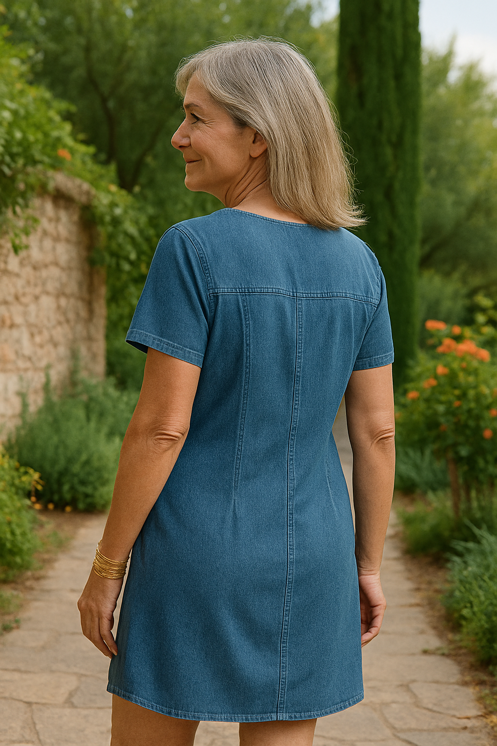Lunessa | Soft Blue Comfort Dress