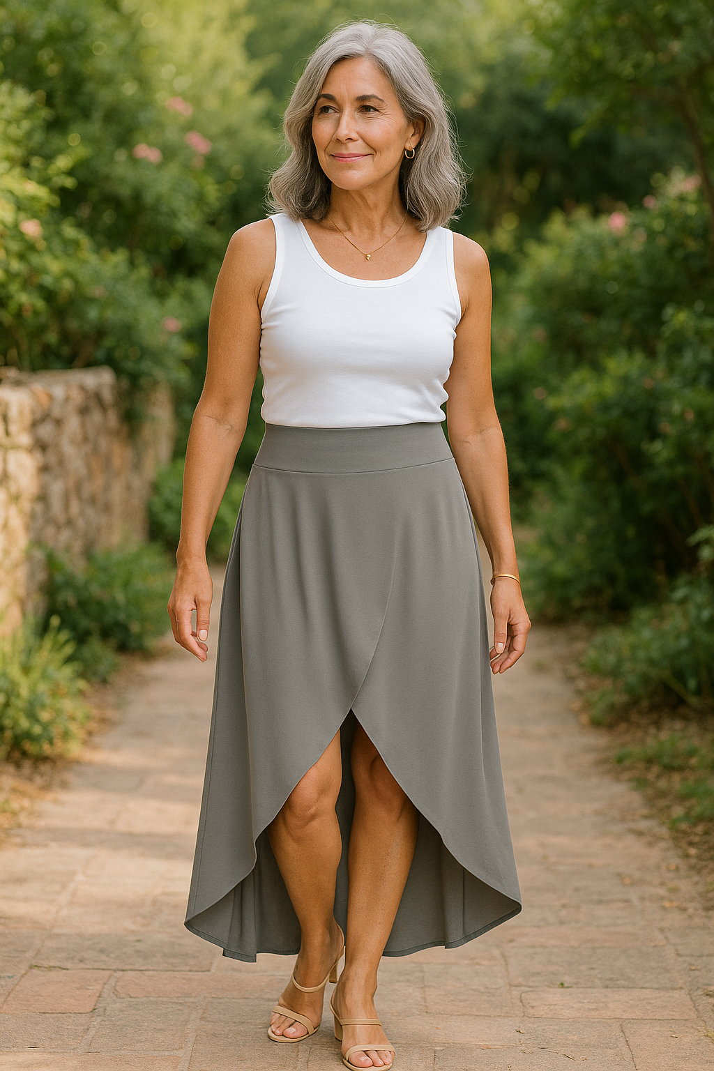 Verenya | Comfortable Maxi Split Skirt