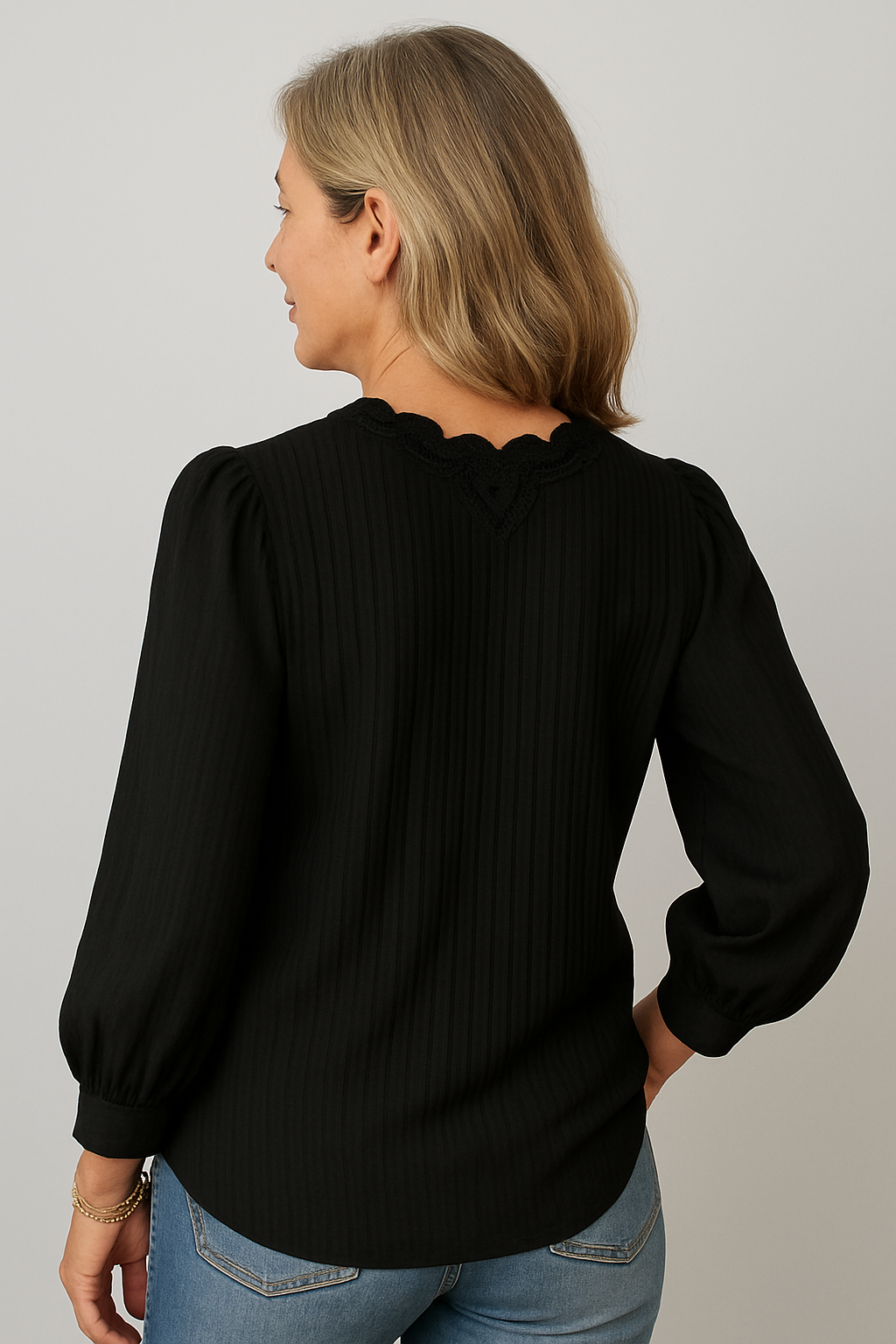 Marisse | Chiffon Lace Blouse