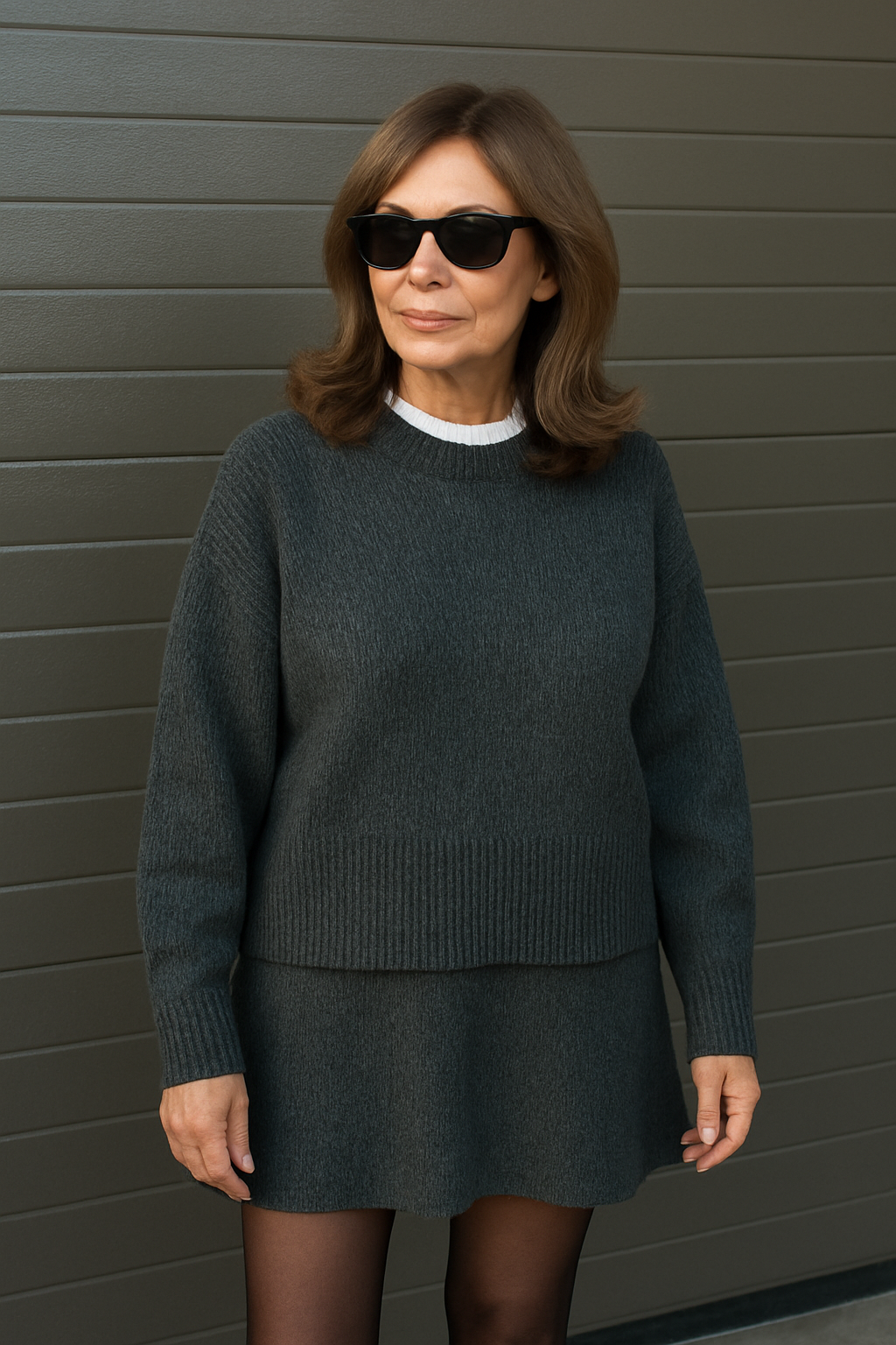 Kaelia | Knitted Top & Skirt Set