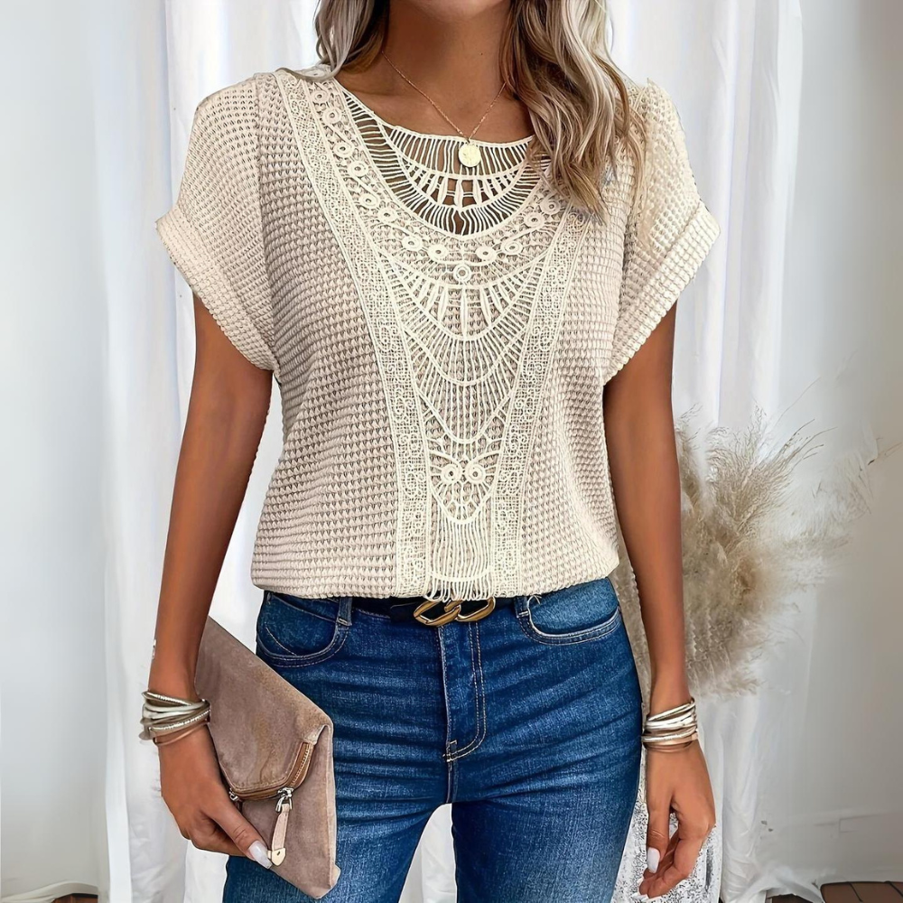 Iselda | Elegant Lace Flow Top