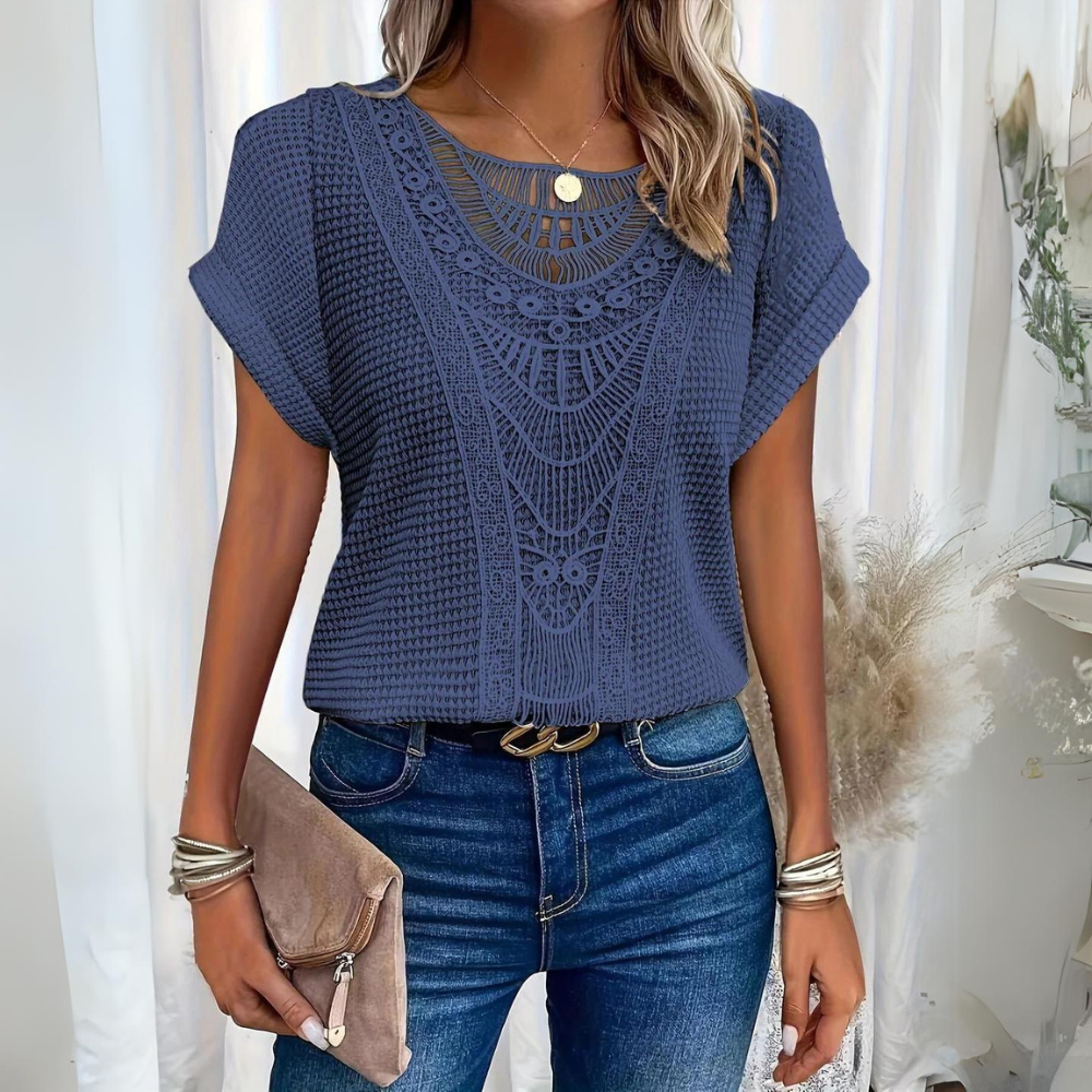 Iselda | Elegant Lace Flow Top