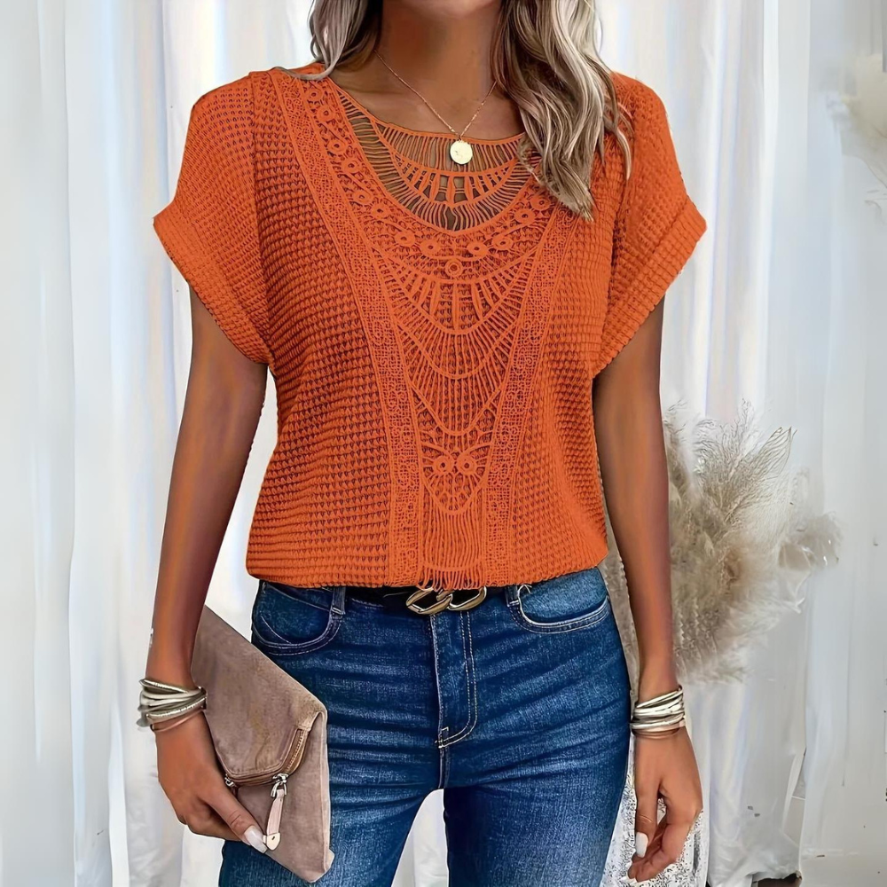 Iselda | Elegant Lace Flow Top