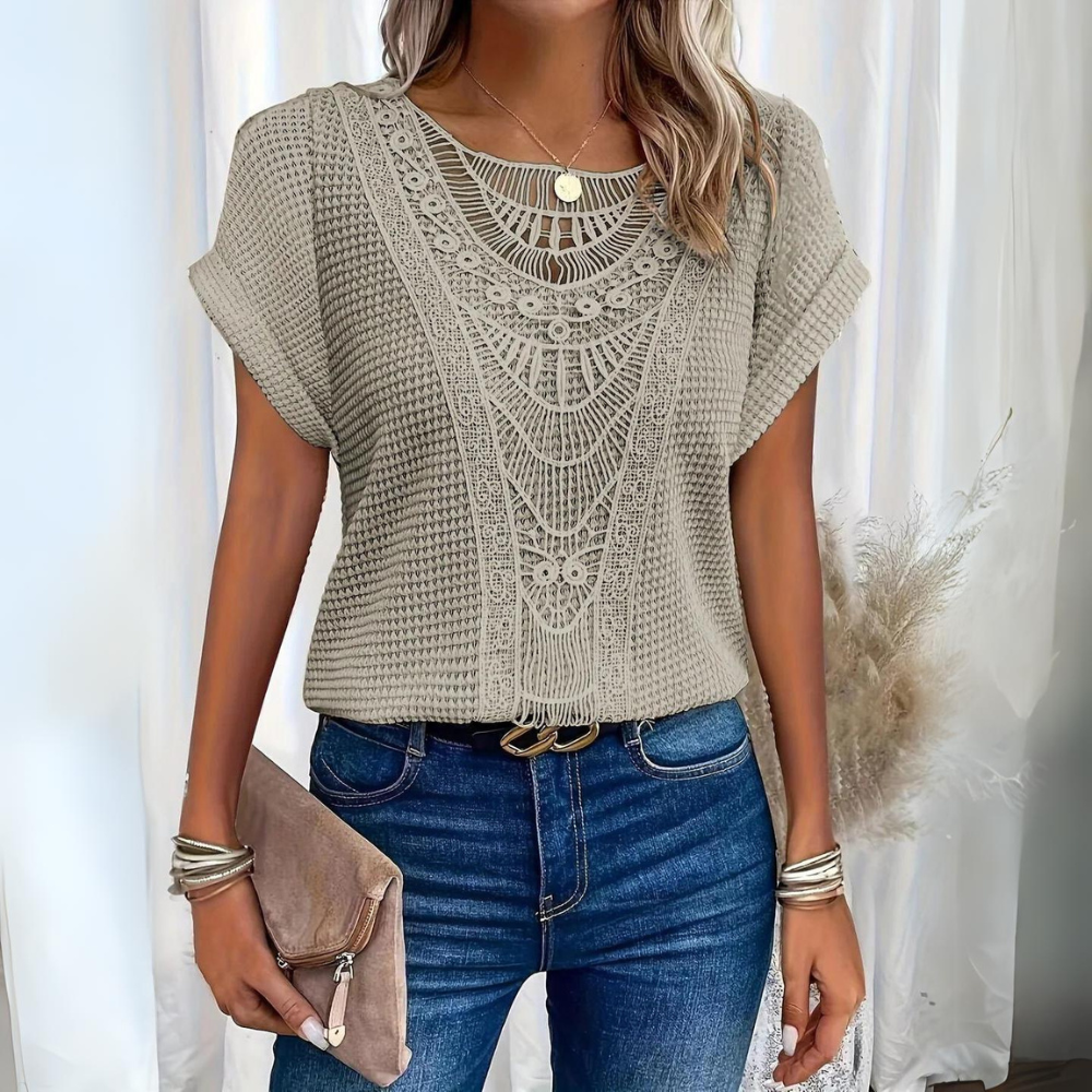 Iselda | Elegant Lace Flow Top