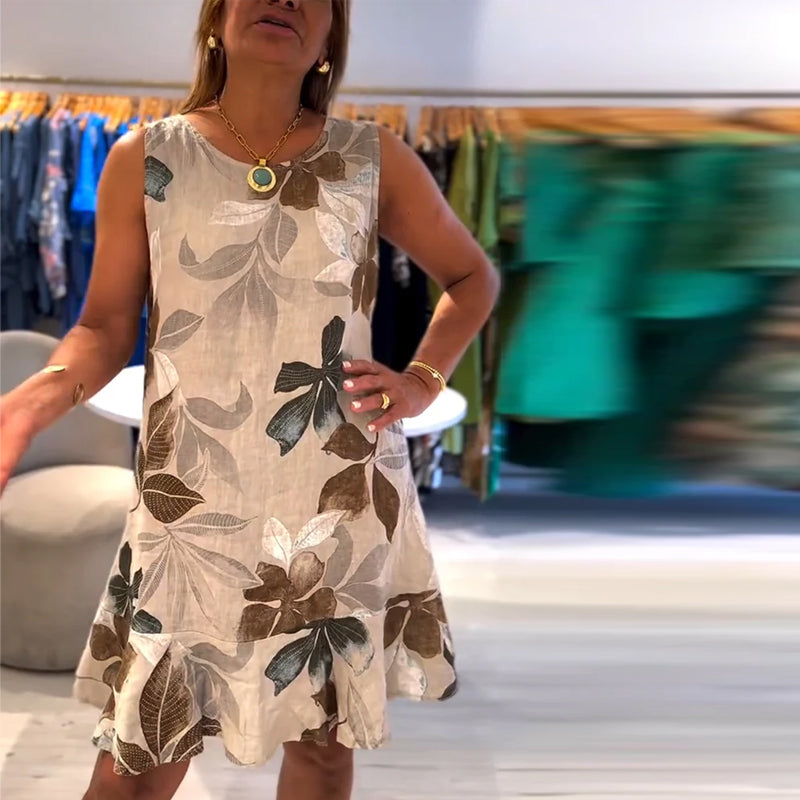 Mireya | Sleeveless Printed Dress