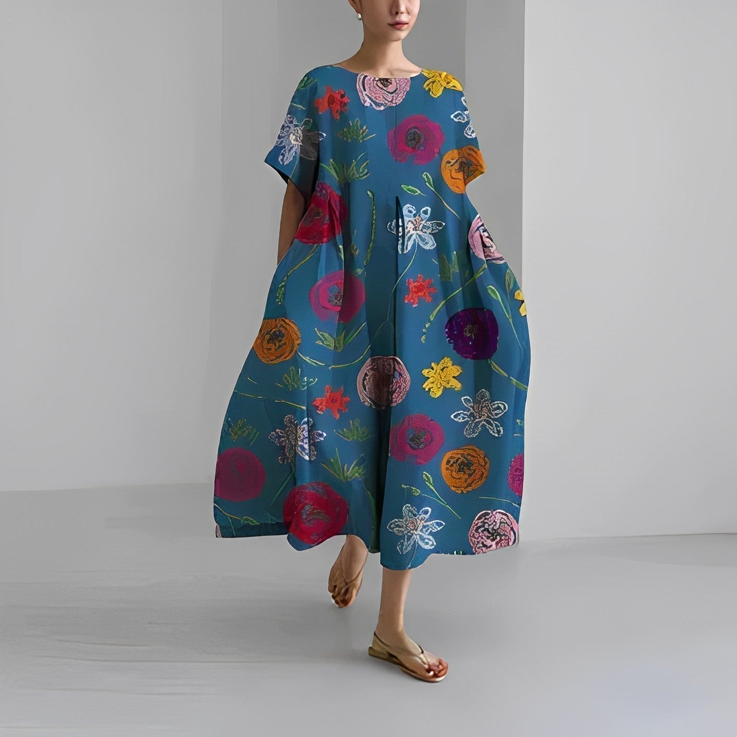 Tahlia | Loose Colorful Dress
