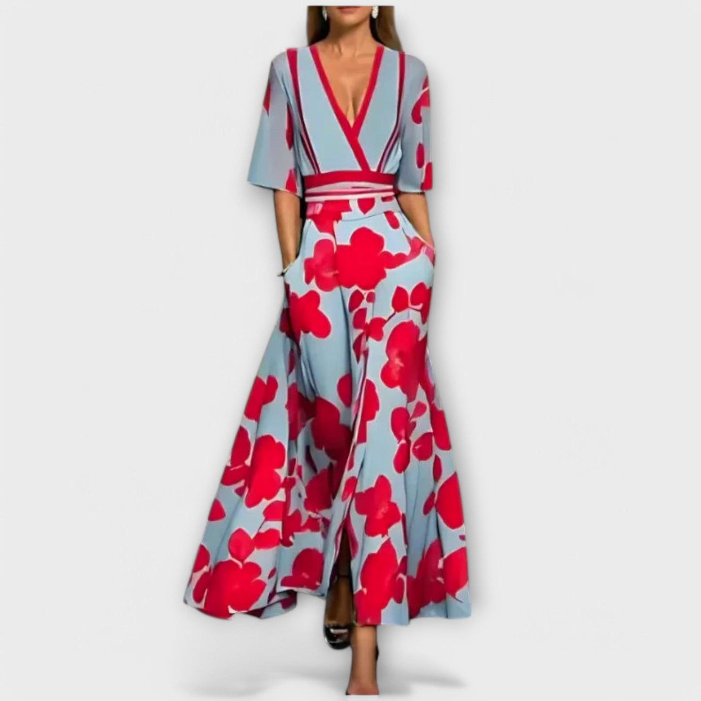 Liora | Elegant Flowered Dress