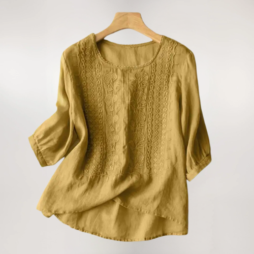 Isara | Relaxed Embroidered Blouse