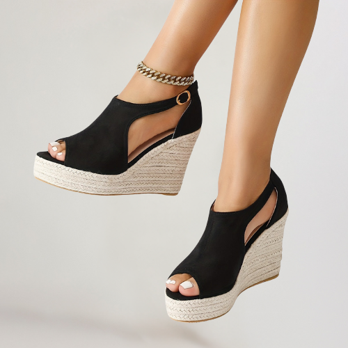Lenira | Comfort Stretch Heeled Sandals
