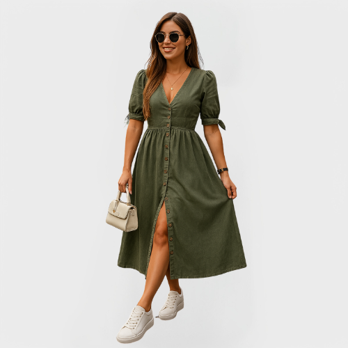Virella | Flowy Classic Midi Dress