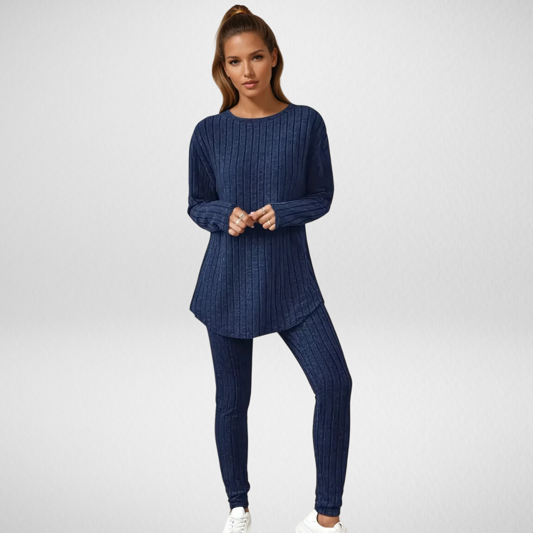 Avelyn | Cozy Ribbed 2-Piece Lounge Set
