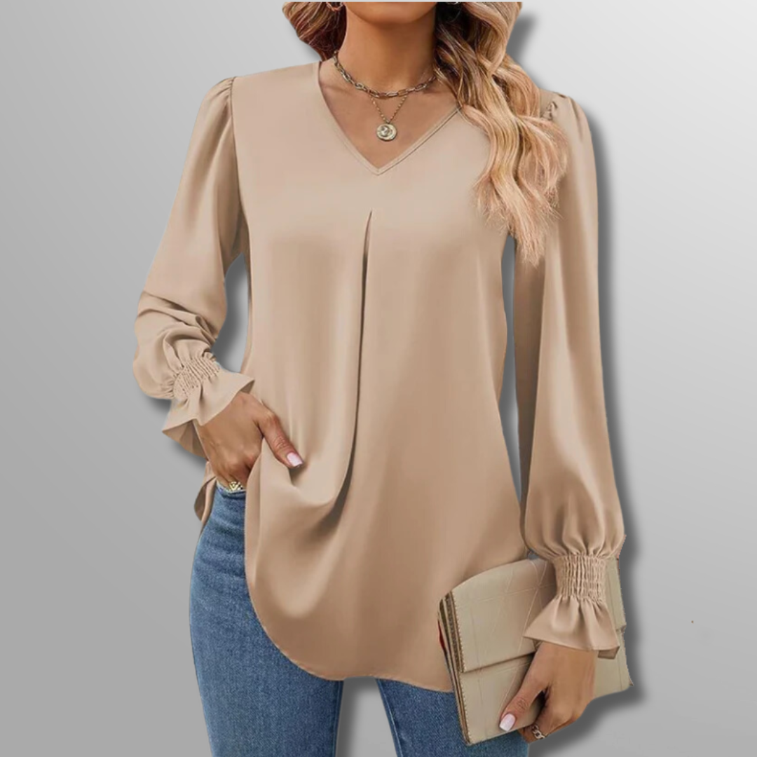 Serena | Luxe V-Neck Blouse