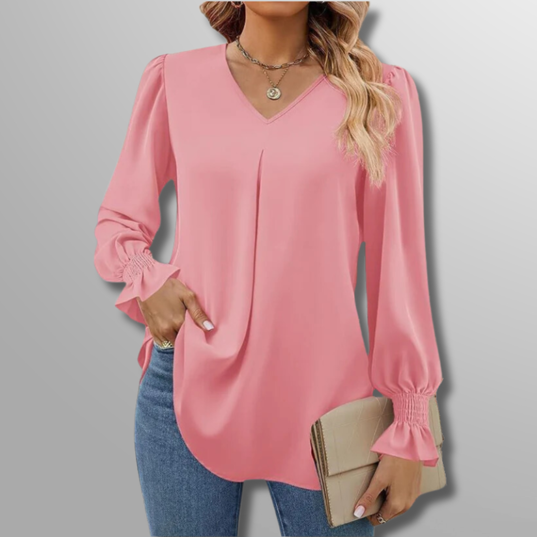Serena | Luxe V-Neck Blouse