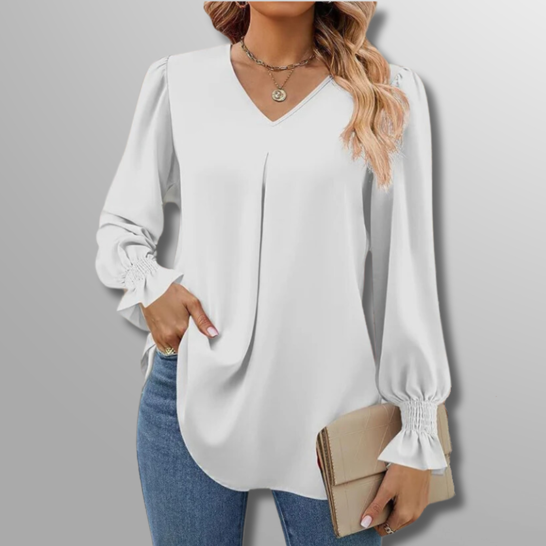 Serena | Luxe V-Neck Blouse