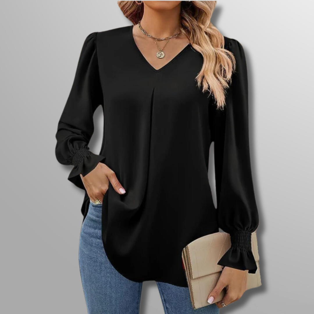 Serena | Luxe V-Neck Blouse