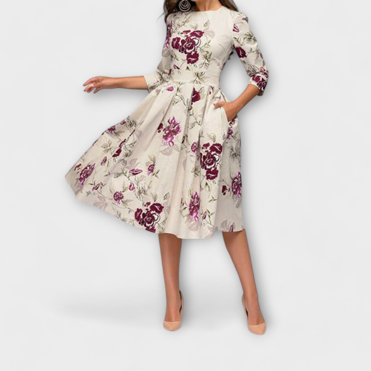 Liora | Elegant Knee-Length Dress