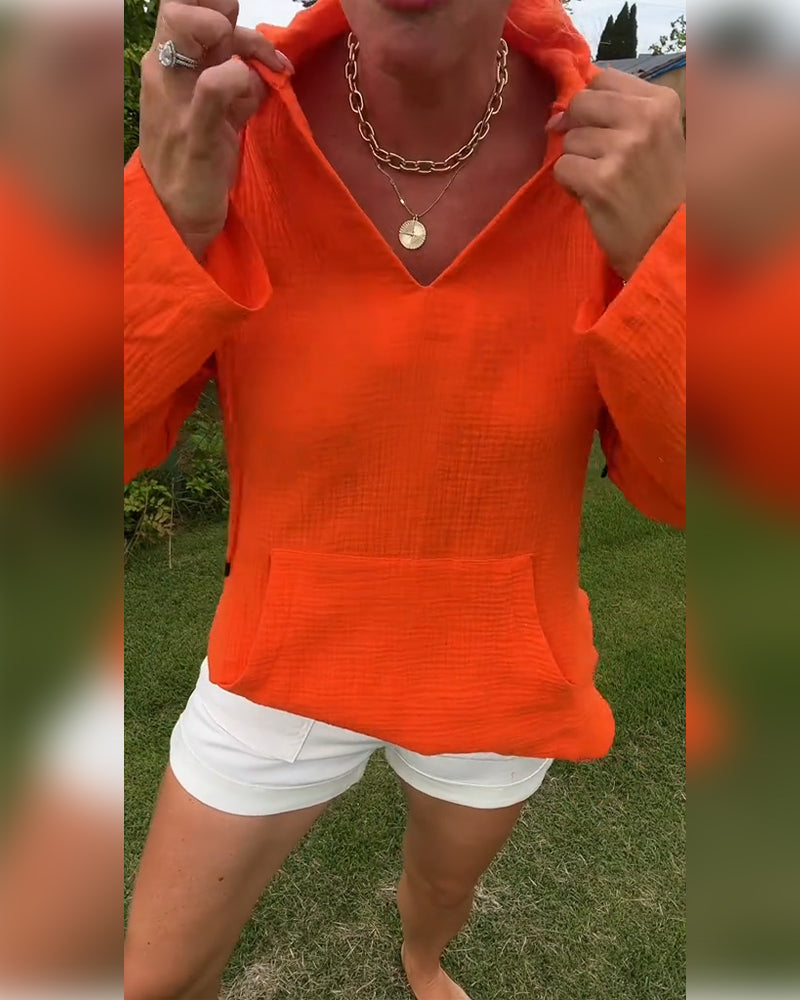 Nerina | Solid Pocket Blouse
