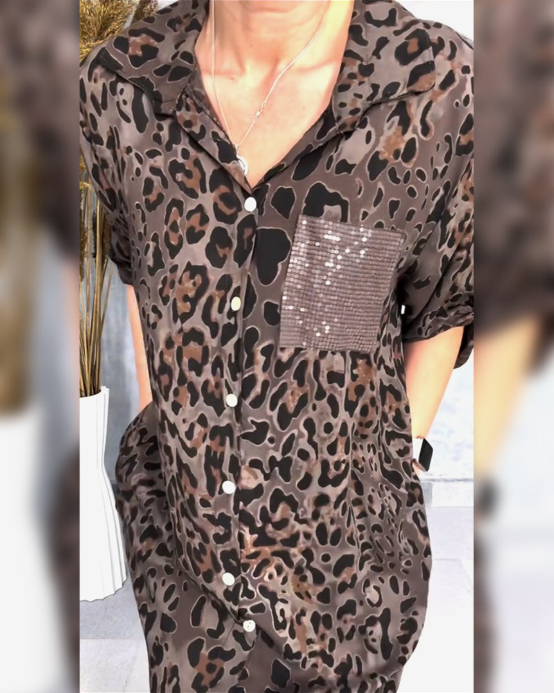 Thalina | Leopard Print Dress