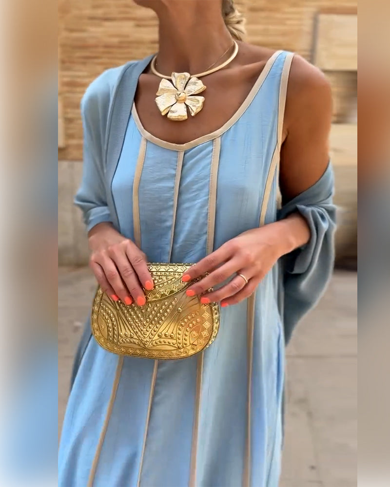 Thamira | Printed Two-Piece Maxi Dress