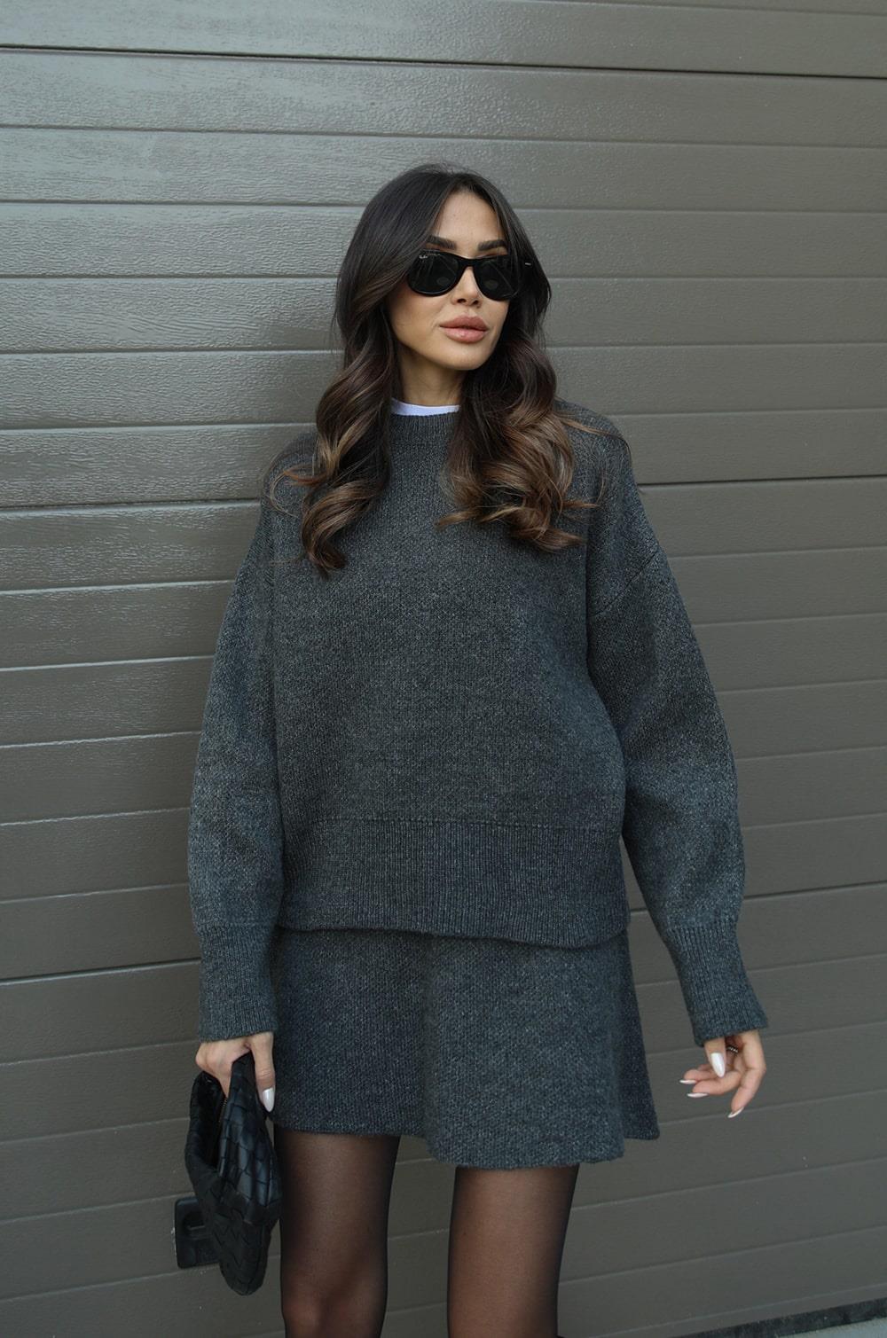 Kaelia | Knitted Top & Skirt Set