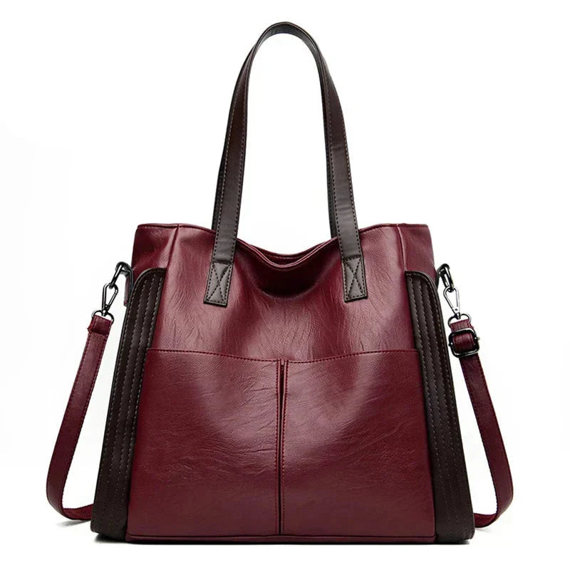Indira | Classic Indigo Leather Handbag