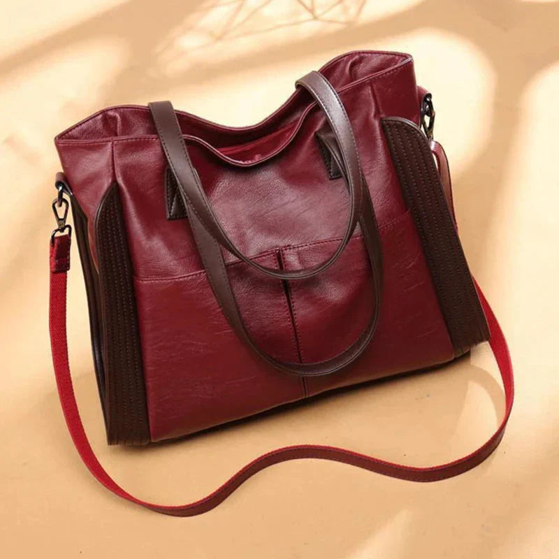 Indira | Classic Indigo Leather Handbag