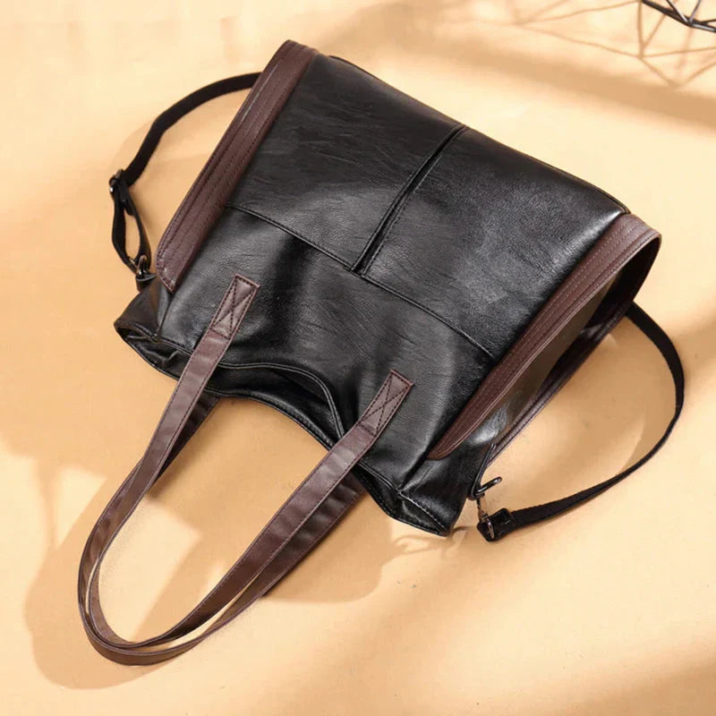 Indira | Classic Indigo Leather Handbag