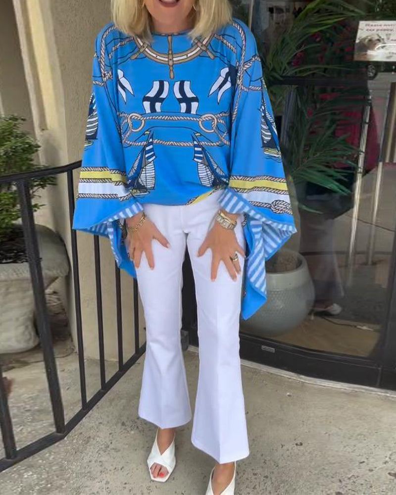 Kaela | Sail Print Casual Top