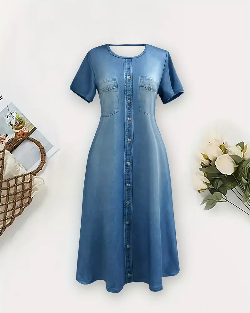 Lunessa | Soft Blue Comfort Dress