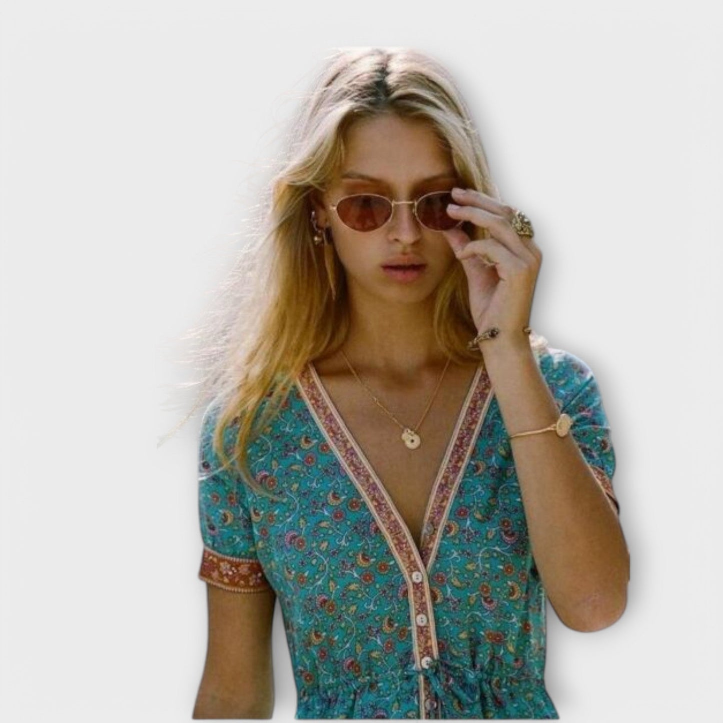 Selira | Boho Midi Dress