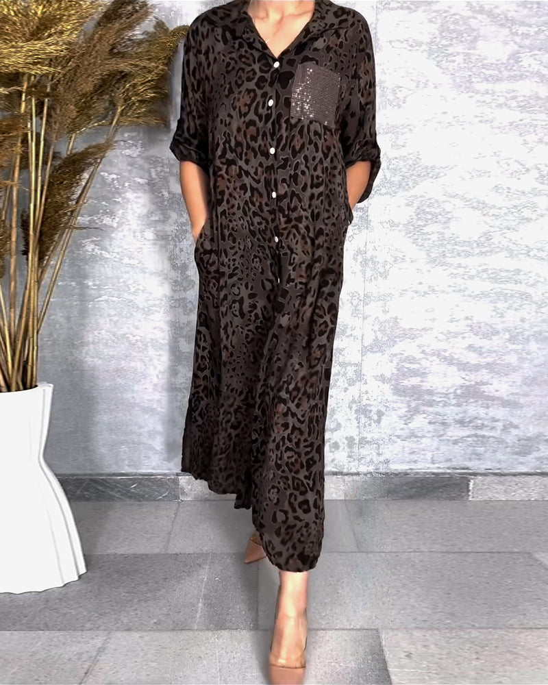Thalina | Leopard Print Dress