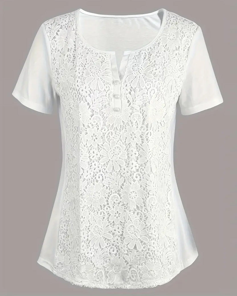 Evelyn Lace Blouse | Soft, Elegant & Effortlessly Chic