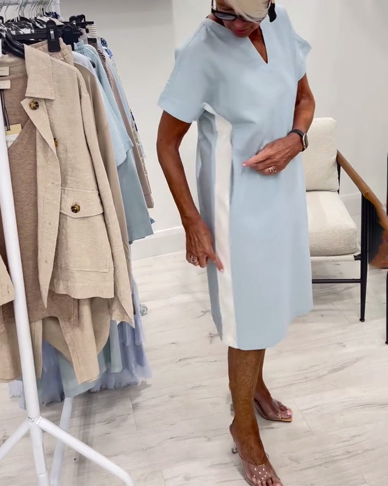 Liora | Contrast Shift Dress