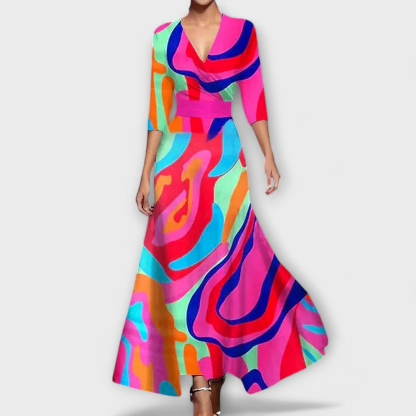 Selvera | Elegant Sleeve Design Dress