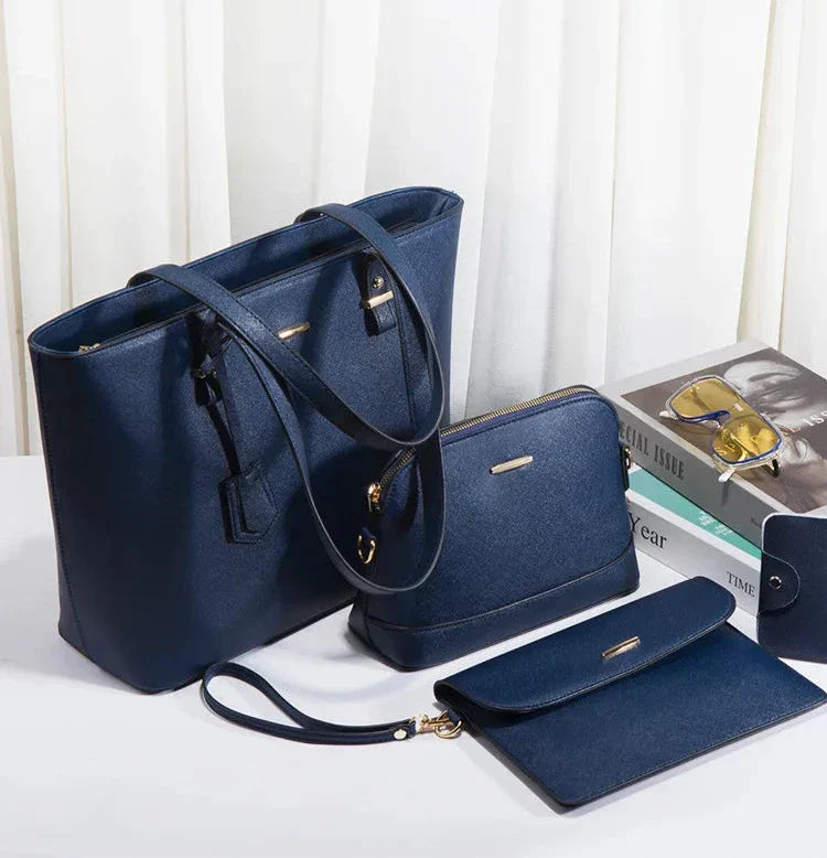 Cavalla | 3-Piece Leather Handbag & Shoulder Bag Set