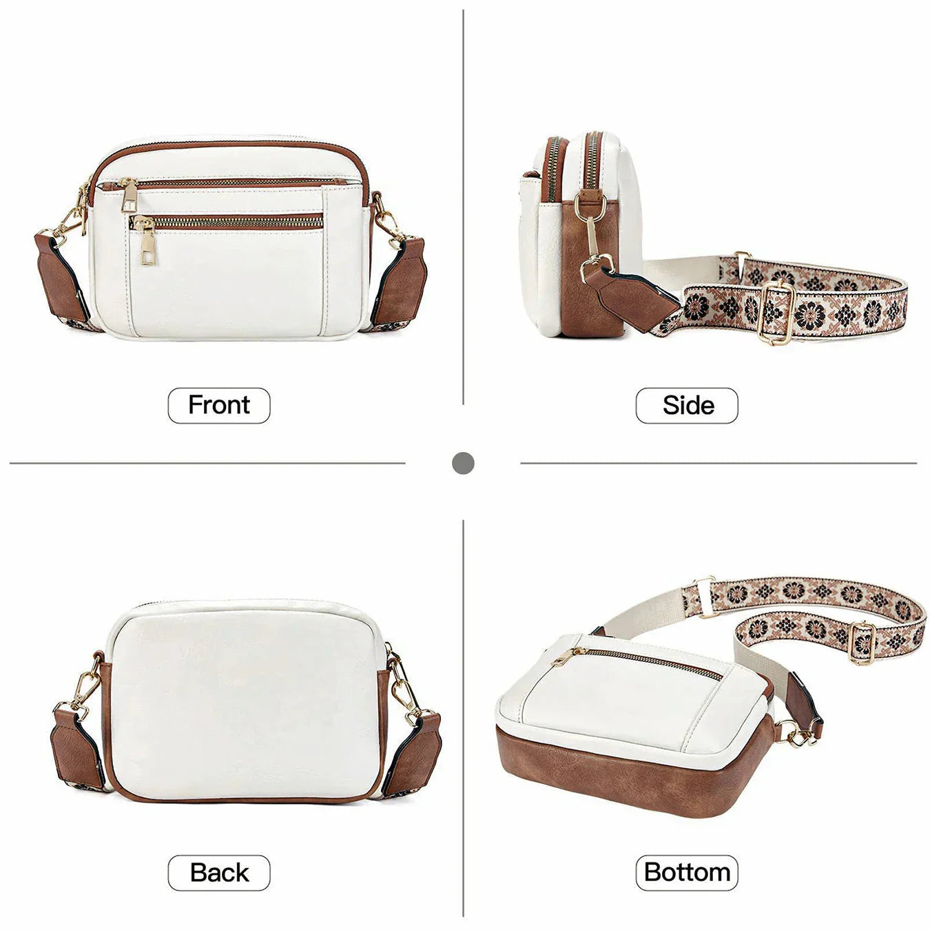 Nylah | Crossbody Bag with Colorful Straps